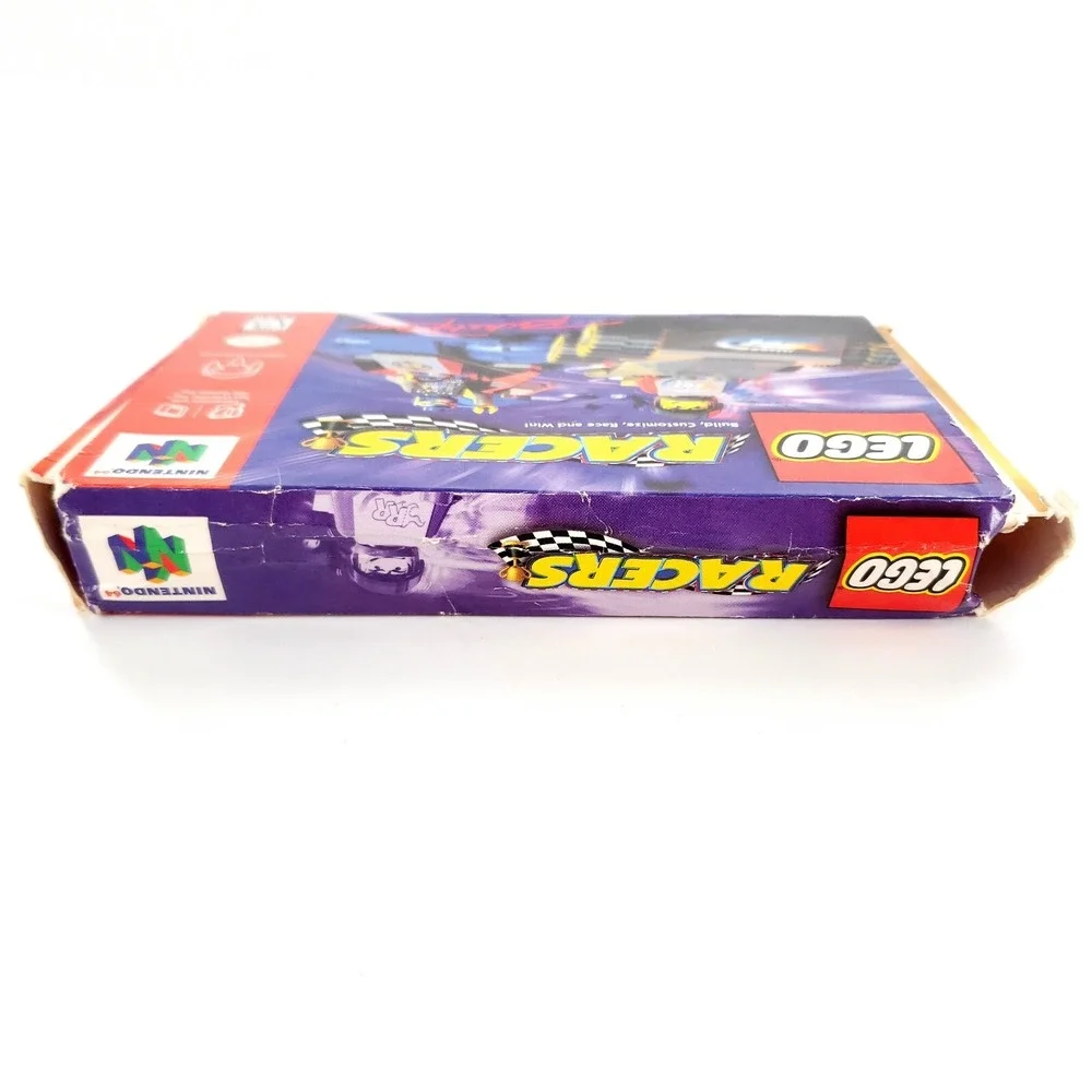 LEGO Racers (Nintendo 64, 1999) Authentic Complete Crushed Box Tested & Works